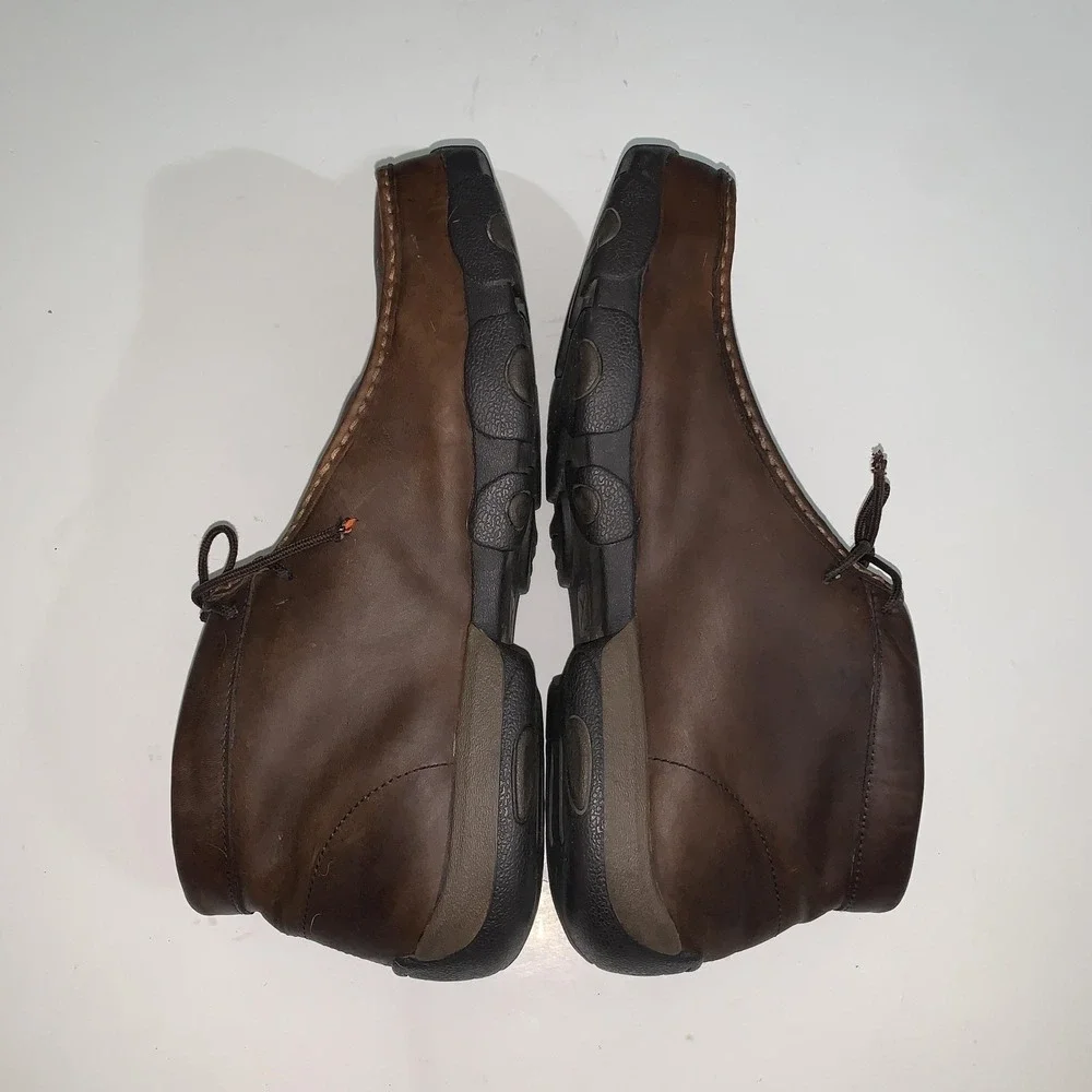 Twisted X Boots Mens Size 12W Brown Leather Chukka Ankle Steel Toe Work MDMST01